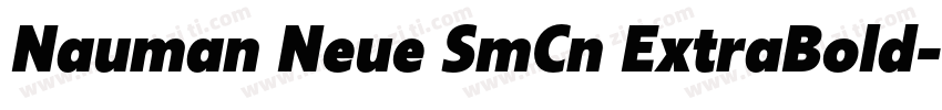 Nauman Neue SmCn ExtraBold字体转换